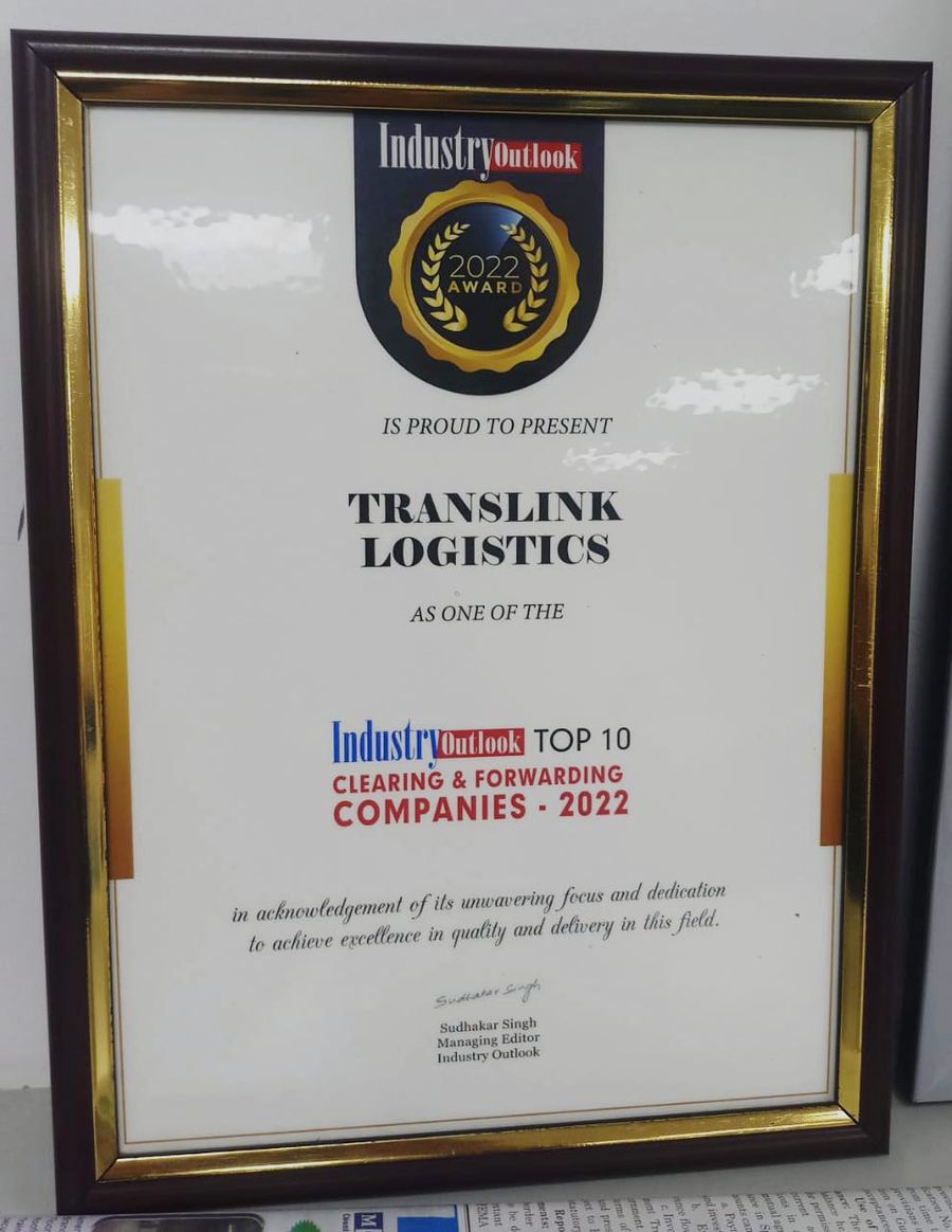 Award or certificate presented to Professional Impex