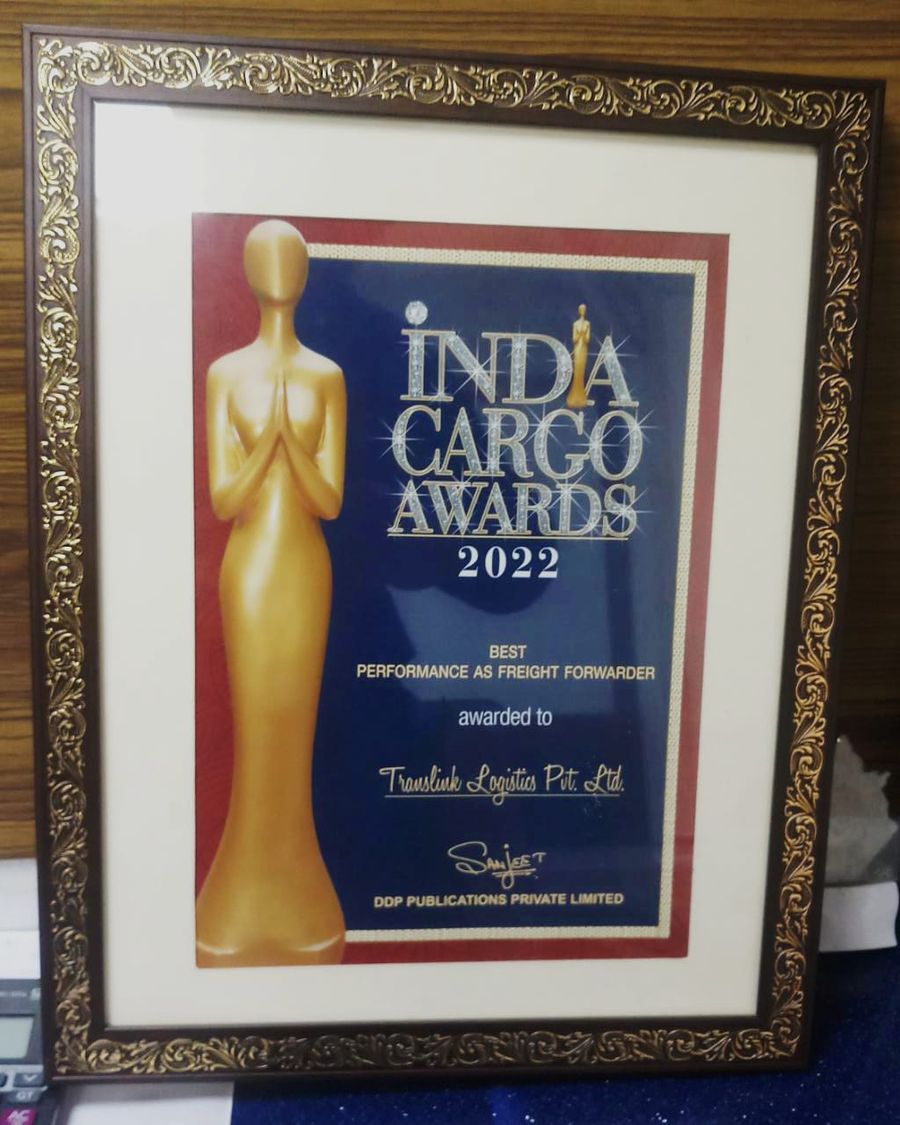 Award or certificate presented to Professional Impex